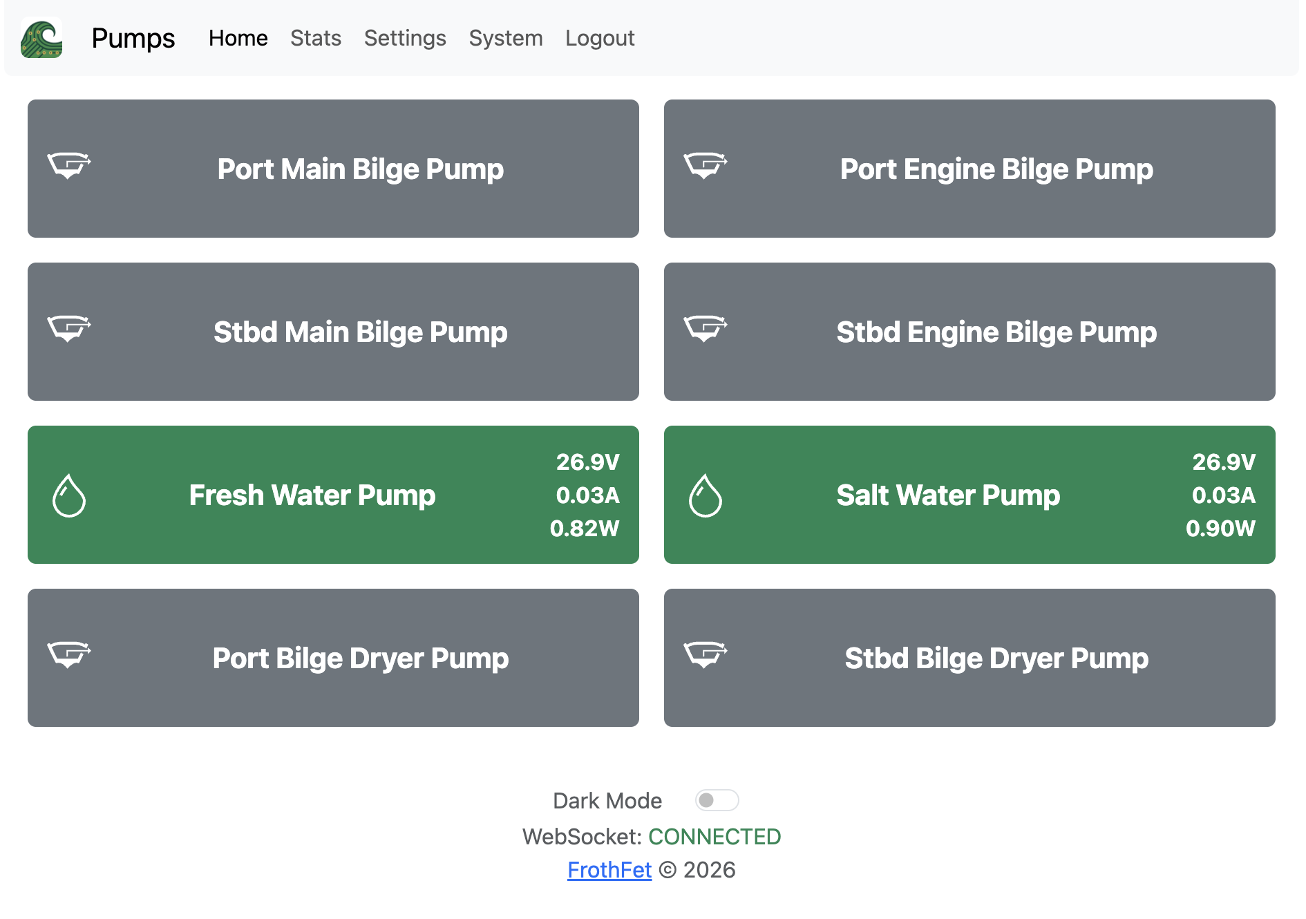 Screenshot of UI